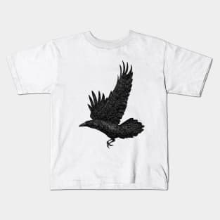 Murder of Crows Take Flight Kids T-Shirt